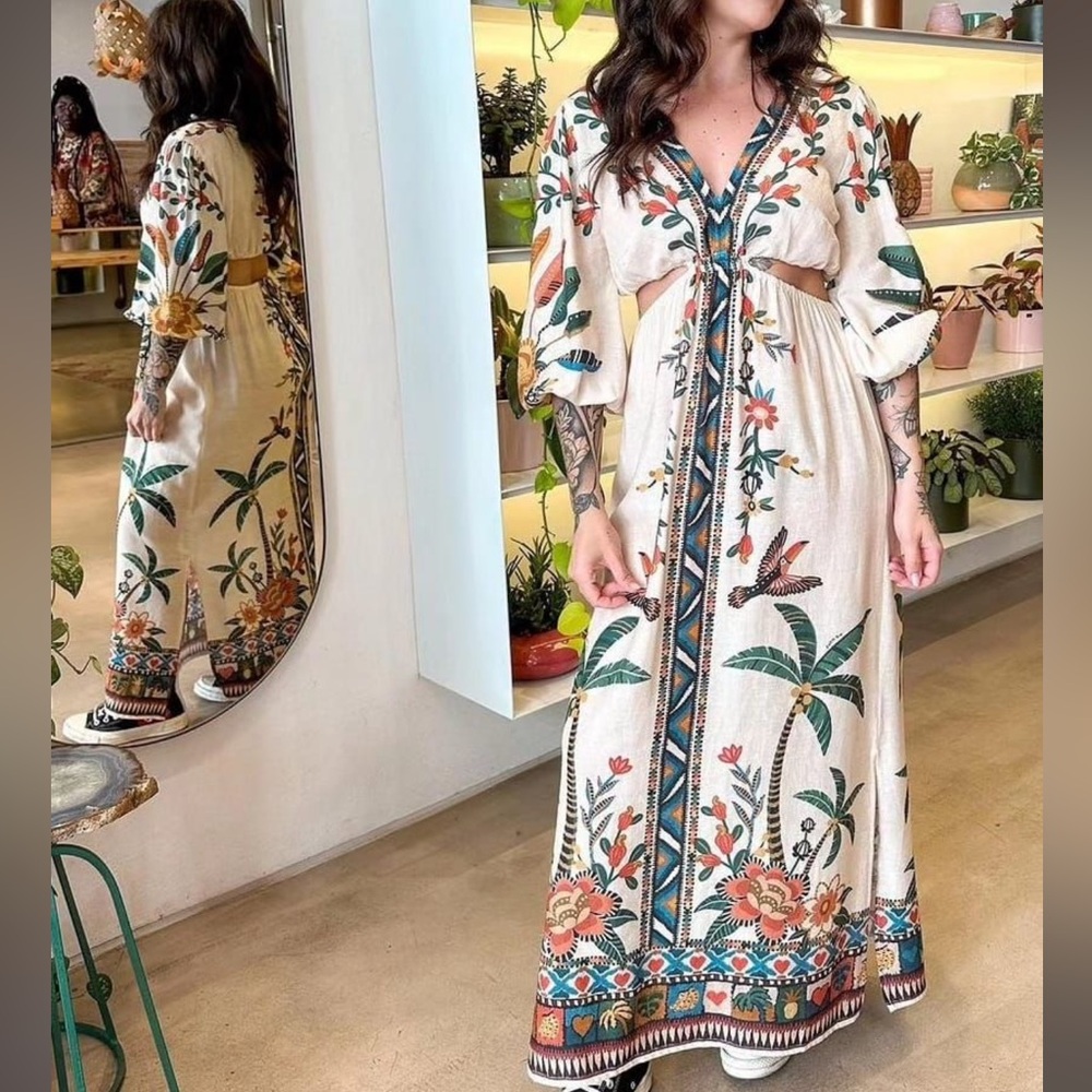 FARM Rio Floresta Chic Maxi Dress - Picture 4 of 8